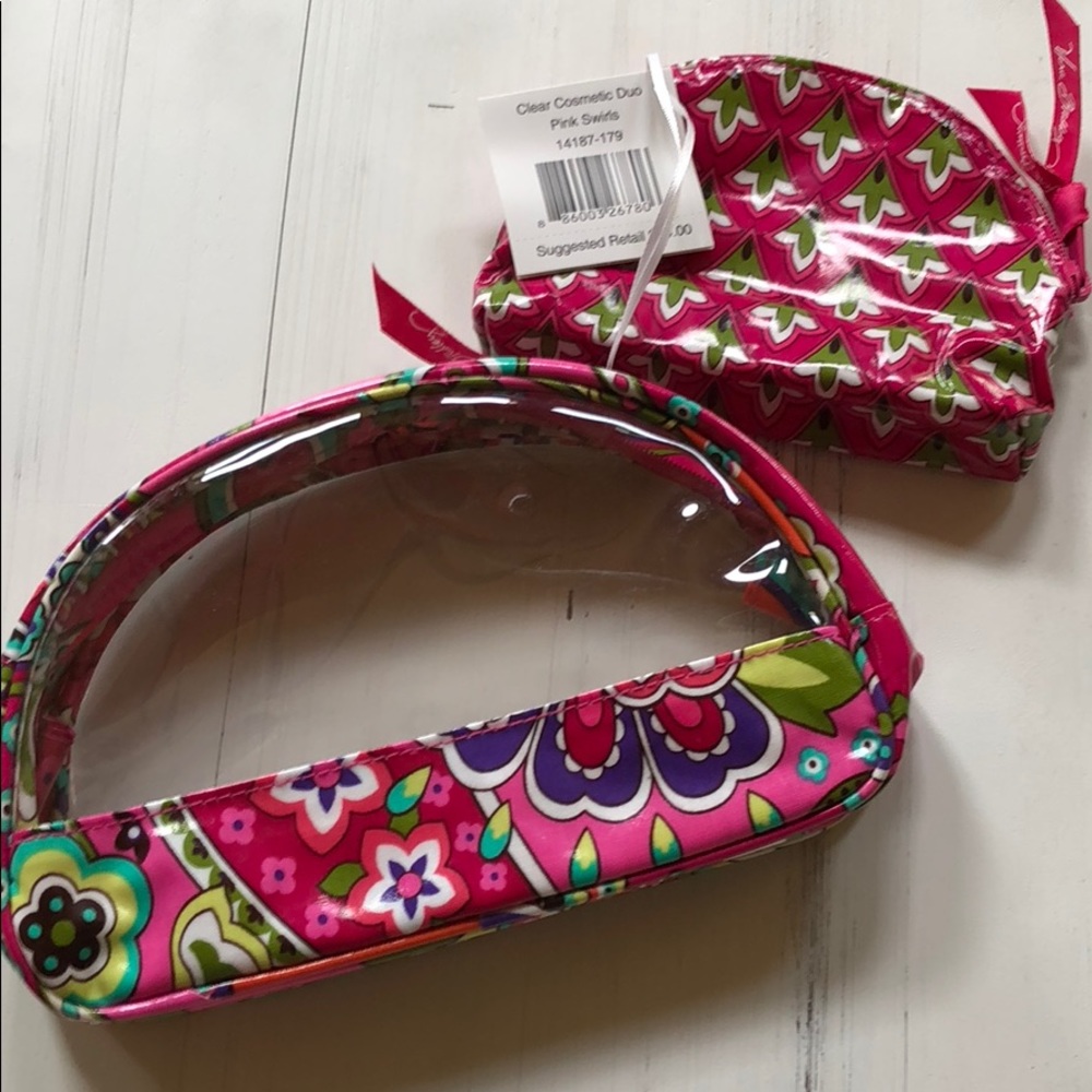 NWT Vera Bradley Cosmetic Duo Medium & Small Bags